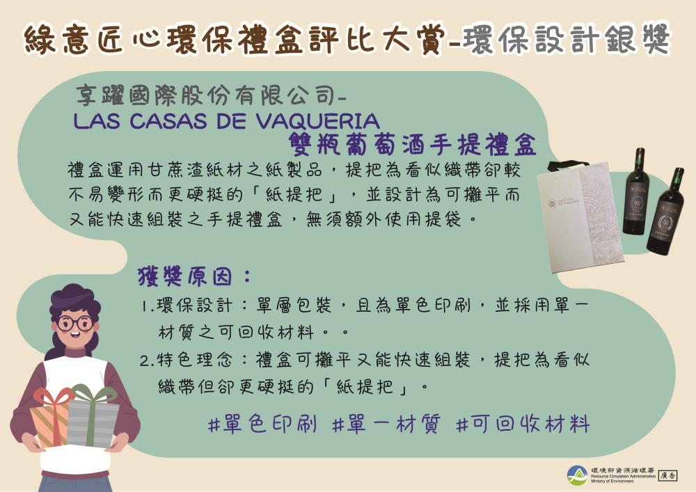 10.環保設計銀獎_酒__LAS CASAS DE VAQUERIA雙瓶葡萄酒手提禮盒.jpg
