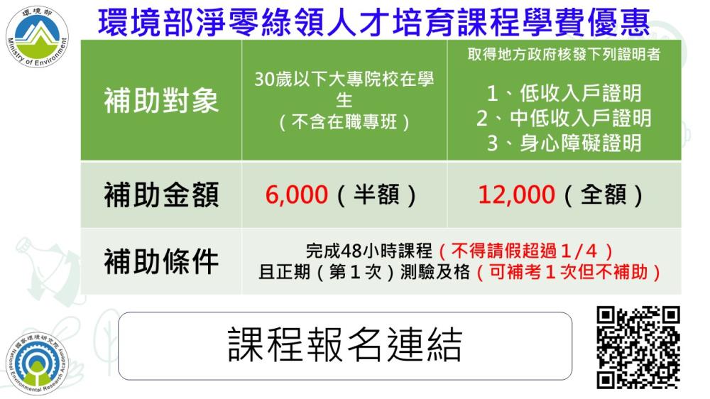 環境部淨零綠領人才培育課程測驗及格學費優惠.jpg