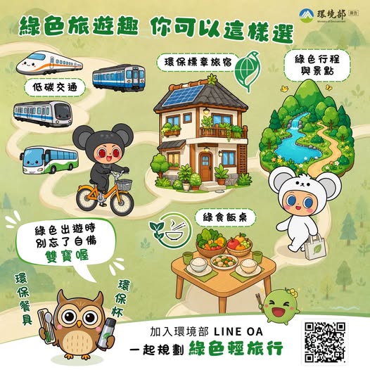 【綠色旅遊趣，你可以這樣選】