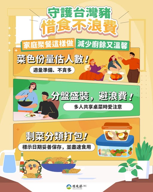 【守護台灣豬，惜食不浪費｜聚餐這樣做，減少廚餘又溫馨】