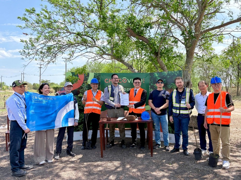 圖1、環境部謝燕儒政務次長見證工研院與巴拉圭企業推動「《巴黎協定》第六條試行作業」啟動儀式